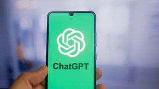 ChatGPT on a phone